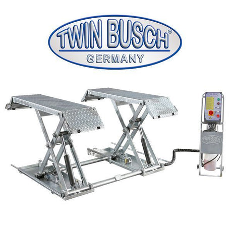 Twin Busch Low Rise Scissor Lift 3.0t Galvanised TWS3-10E-400-FZ view 2