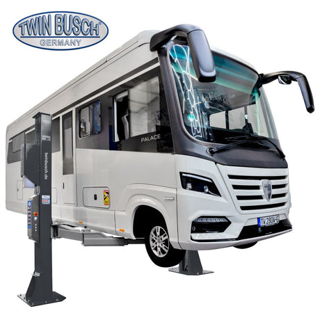 Twin Busch Clear Floor 2 Post Lift 8.0t Heavy Line TW280W-400-G