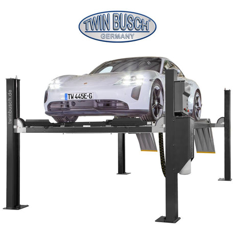 Twin Busch 4 Post Lift 4.5t Automatic Alignment Ready TW445E-400-G