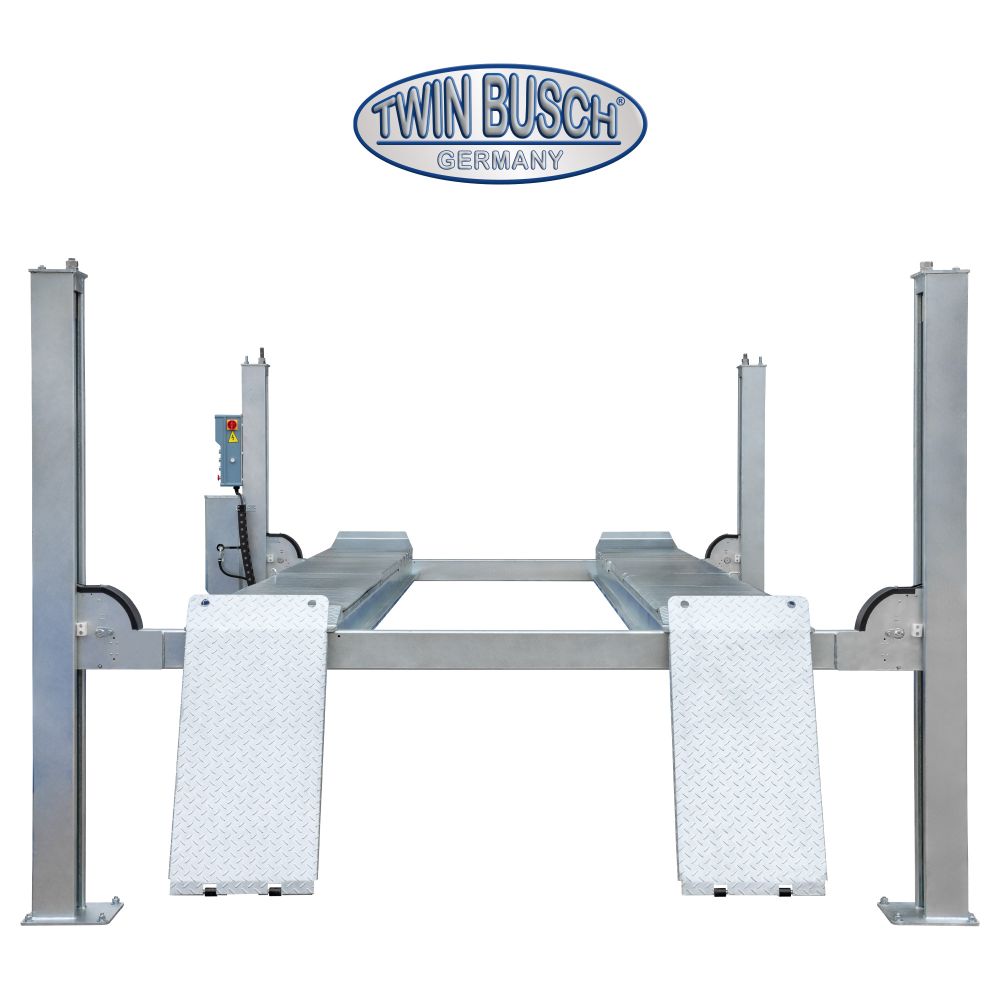 Twin Busch 4 Post Lift 6.5t Galvanised Outdoor TW465E-400-FZ view 6