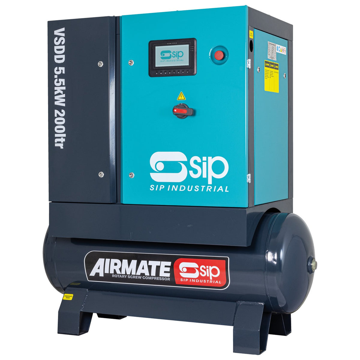 SIP VSDD 5.5kW 10bar 200ltr 400v Rotary Screw Compressor view 3