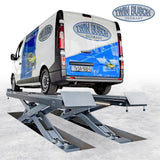 Twin Busch MOT Scissor Lift 5.0t Flush Mounted with Play Detector TWSA-50U-400-G