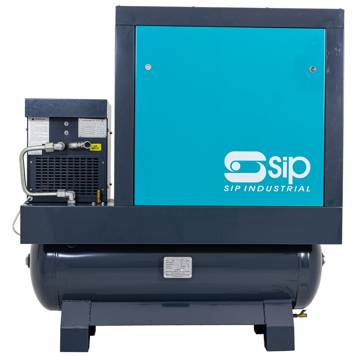 SIP VSDD/RD 7.5kW 10bar 200ltr 400v Rotary Screw Compressor with Dryer view 4