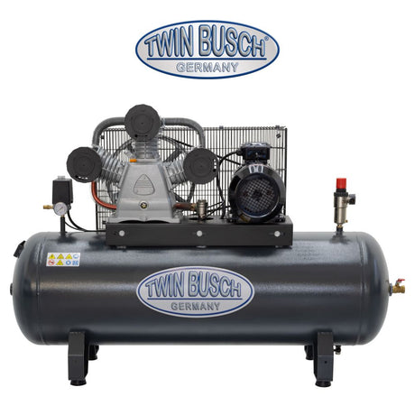 Twin Busch Air Compressor 250 Litre 3 Cylinder 400V TWKL-250-10/3