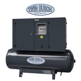 Twin Busch Screw Compressor 500 Litre 7.5kW TWKL-500S