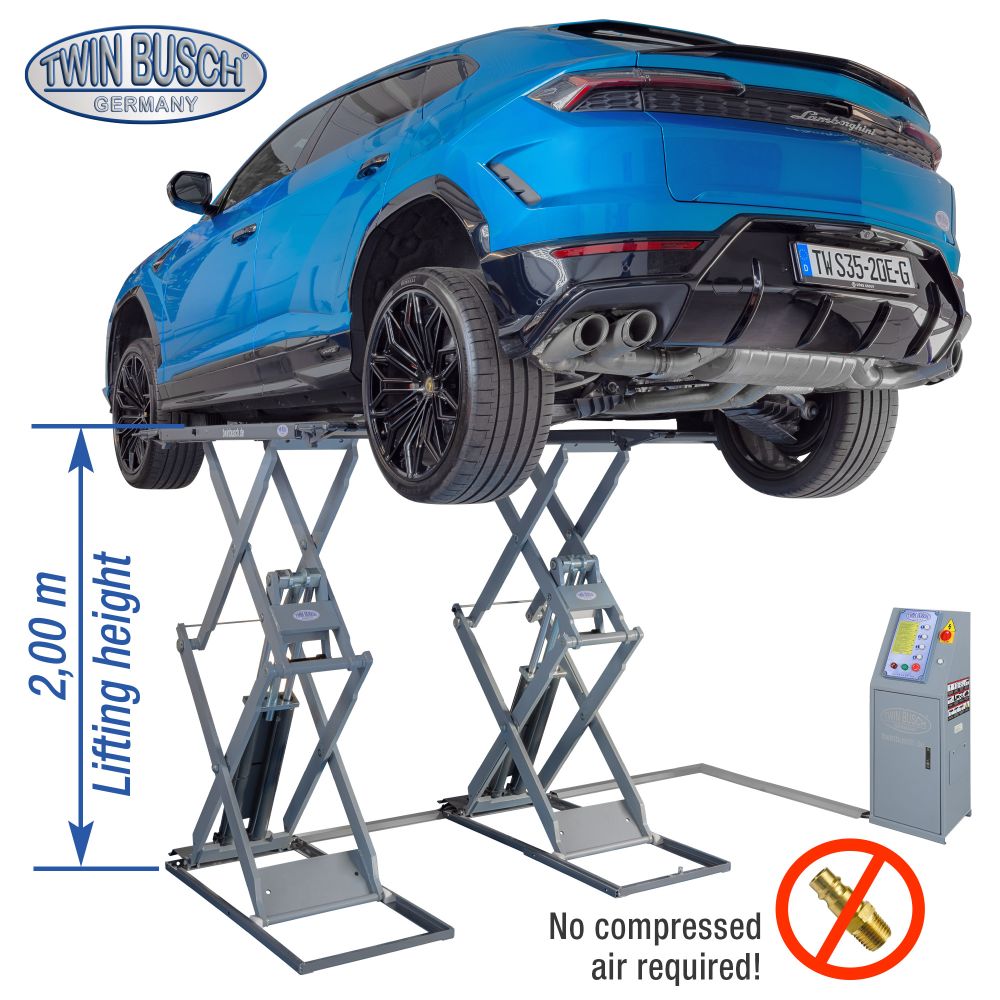 Twin Busch Double Scissor Lift 3.5t 2m TWS35-20E-G