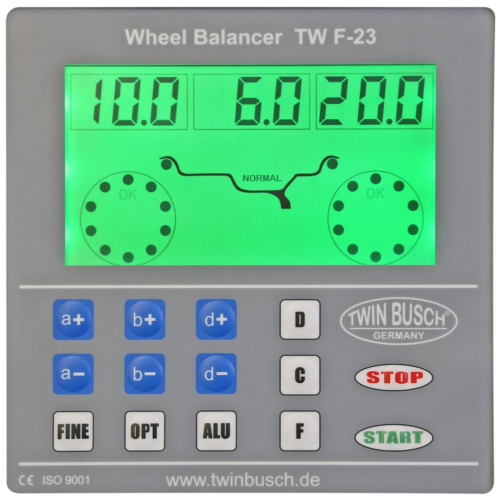 Twin Busch Automatic Wheel Balancer with Sensor Arm TWF-23-G view 3