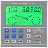 Twin Busch Automatic Wheel Balancer with Sensor Arm TWF-23-G view 3