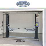 Twin Busch 2 Post Lift 4.2t Garage Model Low Ceiling TW242GE-230-G