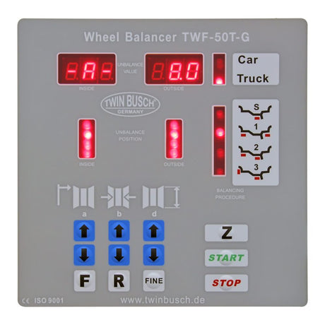 Twin Busch Truck Wheel Balancer with Pneumatic Lift TWF-50T-G view 2