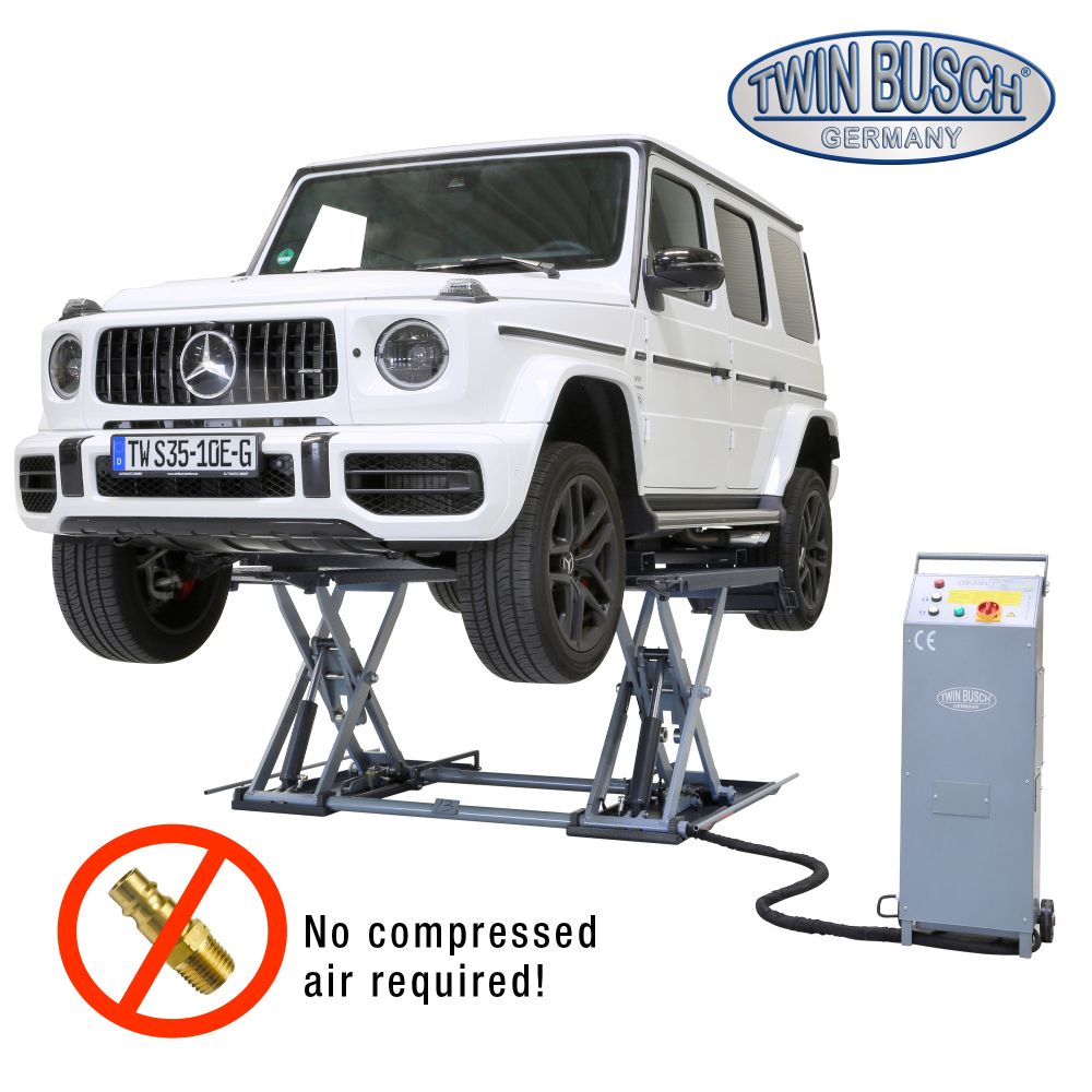 Twin Busch Low Rise Scissor Lift 3.5t TWS35-10E-G