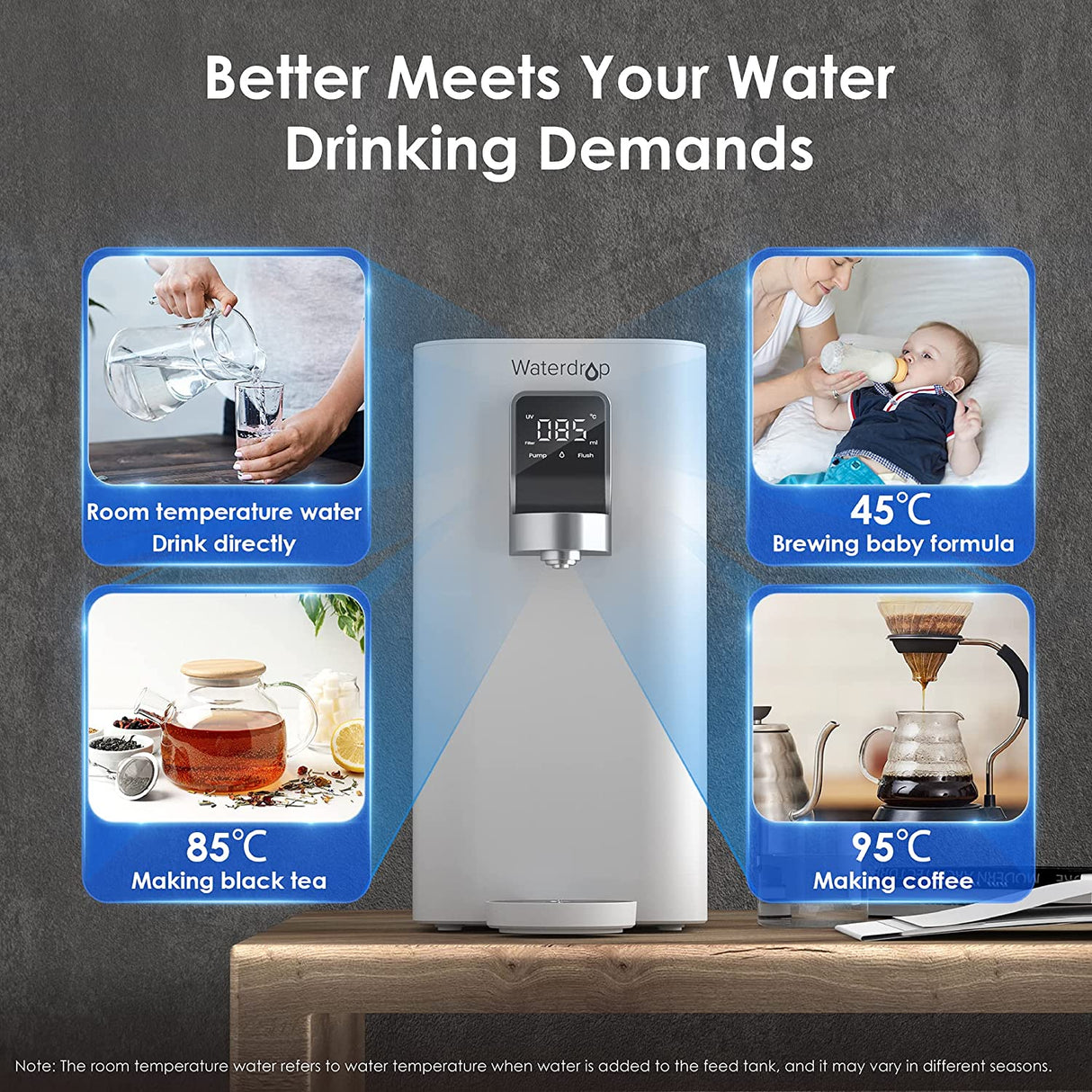 Waterdrop Instant Hot Water Reverse Osmosis System SKU WD-K19-H