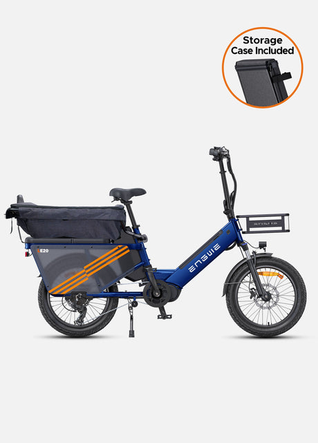 Engwe LE20 Mid-drive Torque Sensor Step-Thru Cargo Bike SKU LE20192GY