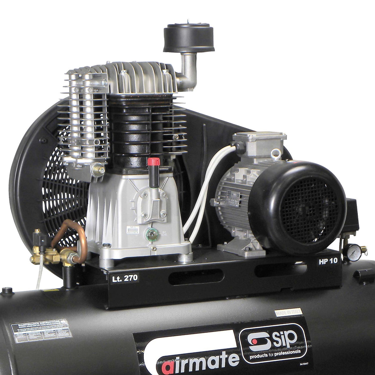 SIP TN10/270 270ltr Belt Drive Compressor view 2