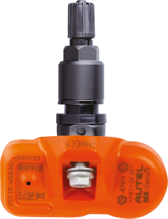 Autel MaxiTPMS MX-Sensor 433MHz Programmable TPMS Sensor Rubber Valve APMXSENSOR1RUBBER
