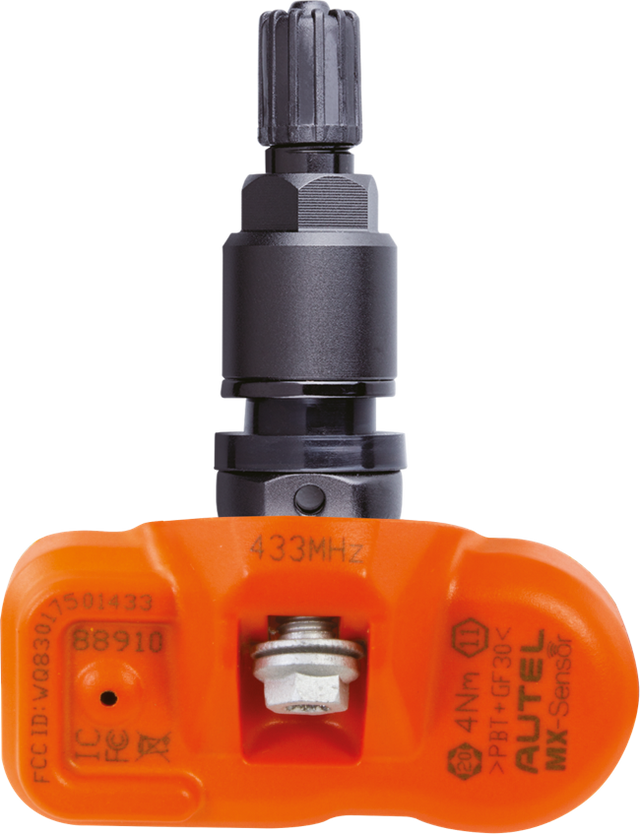 Autel MaxiTPMS MX-Sensor 433MHz Programmable TPMS Sensor Rubber Valve APMXSENSOR1RUBBER