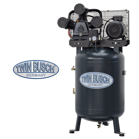 Twin Busch Air Compressor 250 Litre 5.5kW 400V TWKS-250-10/3