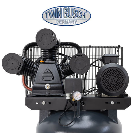 Twin Busch Air Compressor 250 Litre 5.5kW 400V TWKS-250-10/3 view 2