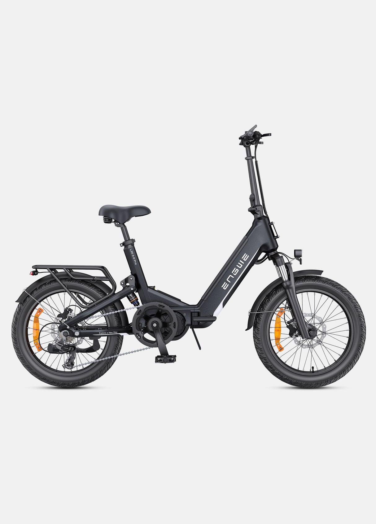 Engwe L20 3.0 Pro Mid-drive Motor Full Suspension Compact E-bike SKU UKL2030PROBK