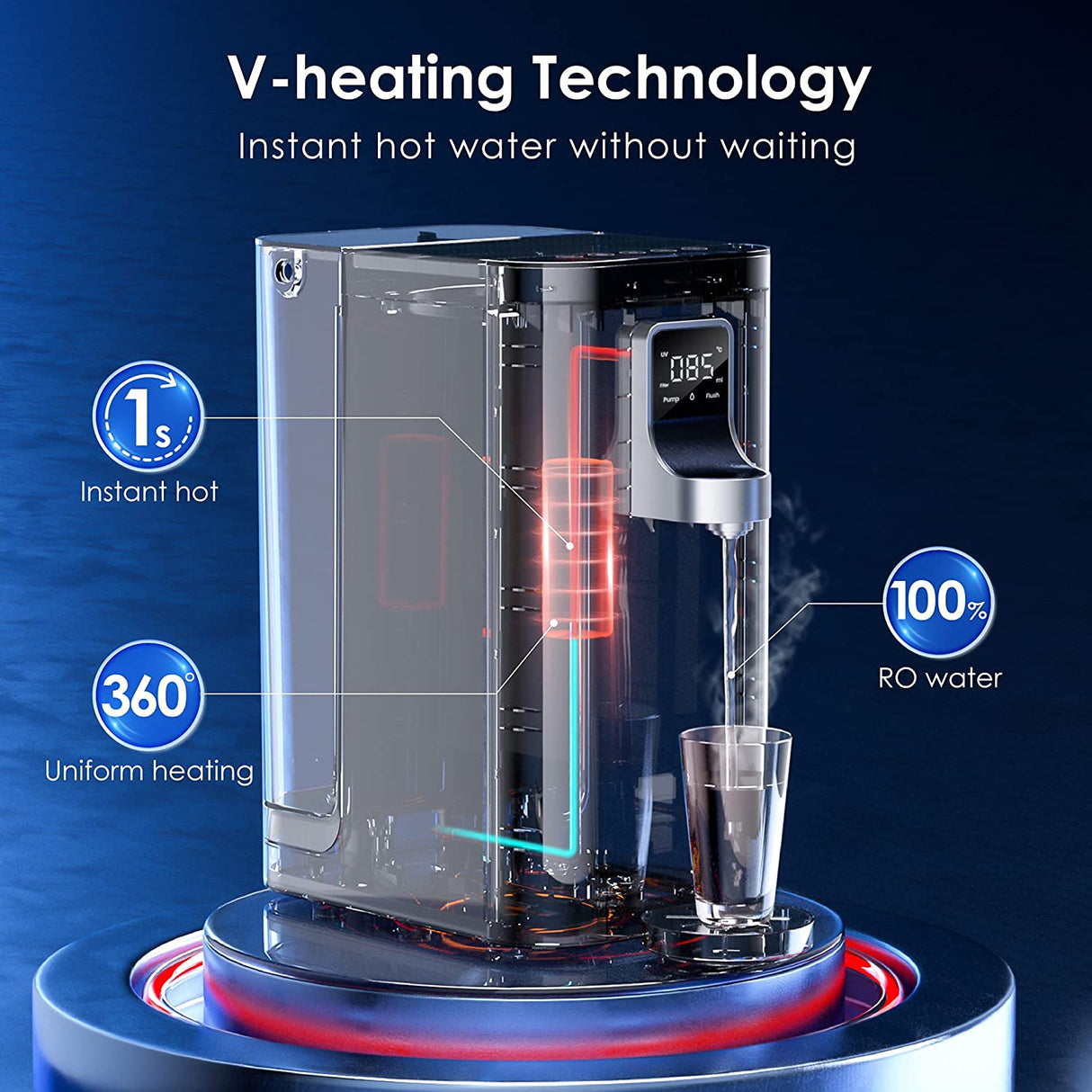 Waterdrop Instant Hot Water Reverse Osmosis System SKU WD-K19-H