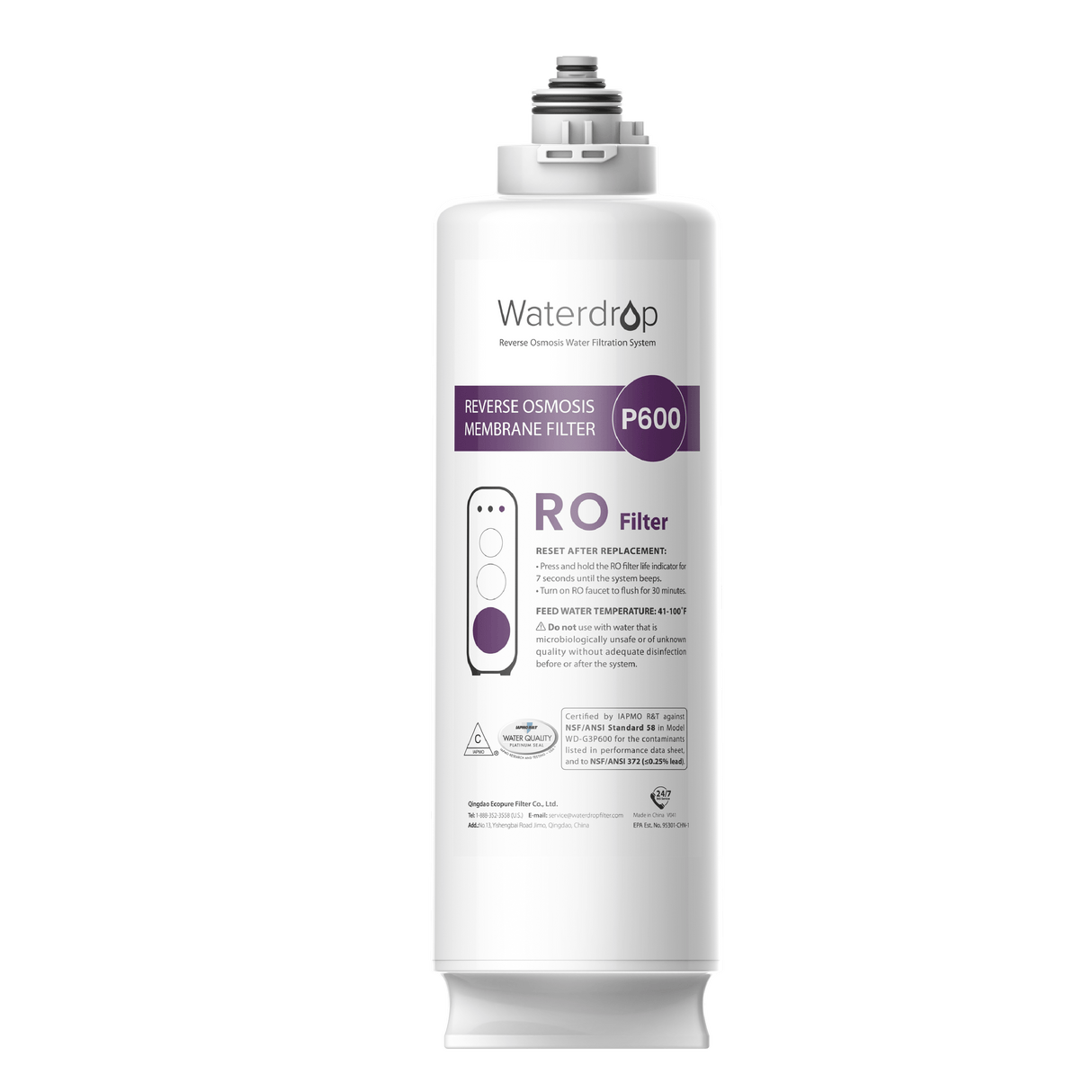 Waterdrop Reverse Osmosis System SKU WD-G3P600-RO