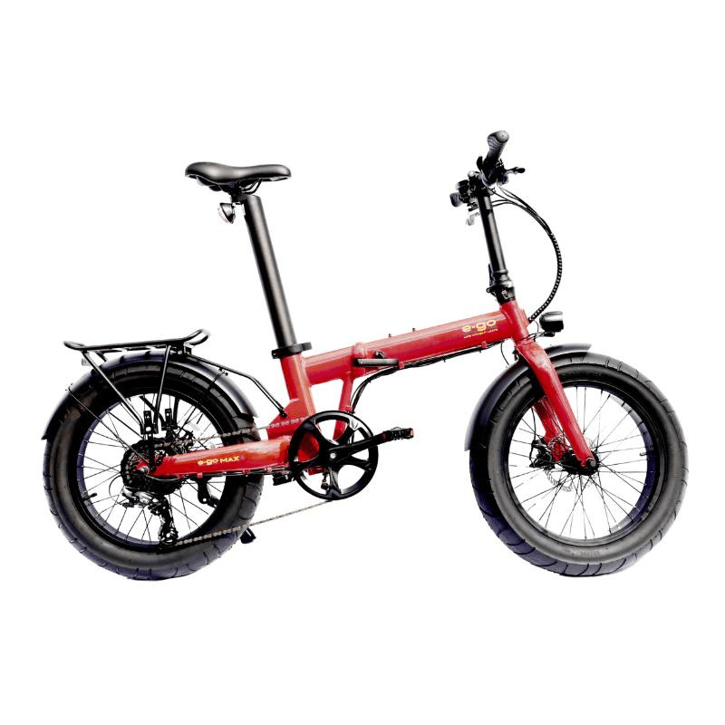 E-Go Max+ Electric Folding Bike w/Rear Racks Bundle 250W SKU EGO-3