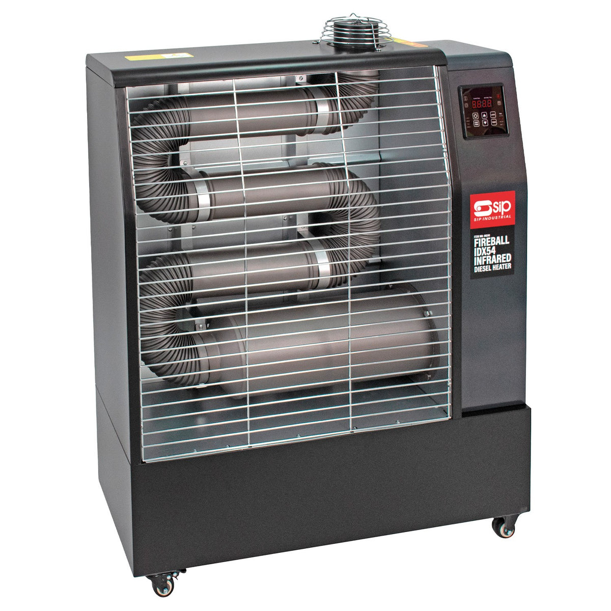 SIP FIREBALL® IDX54 Industrial Infrared Diesel Heater with 3pc Flue Kit view 2