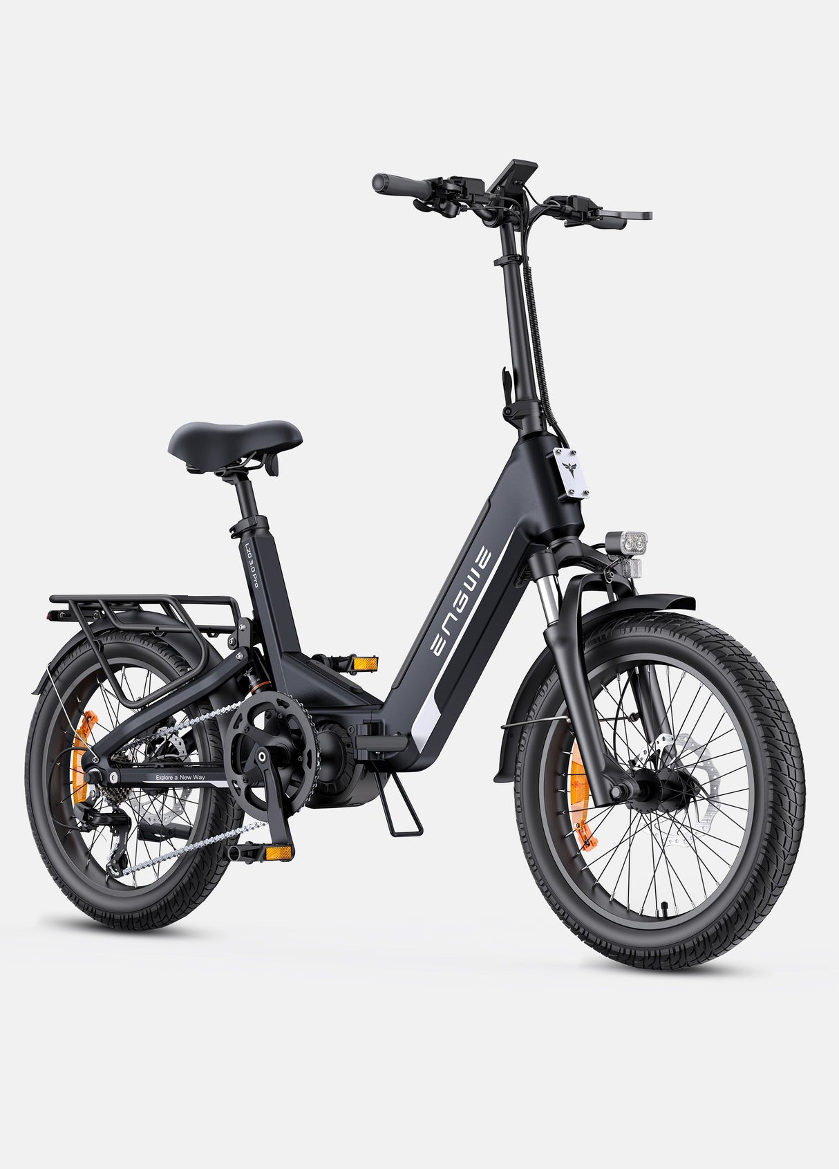 Engwe L20 3.0 Pro Mid-drive Motor Full Suspension Compact E-bike SKU UKL2030PROBK