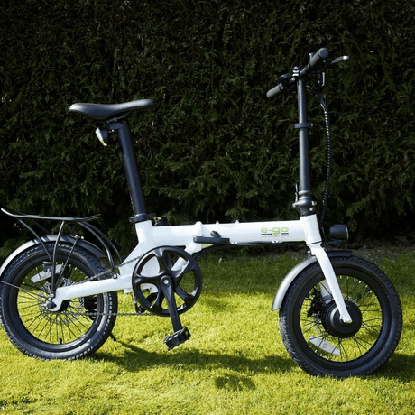E-Go Lite+ Electric Folding Bike w/Rear Racks and Storage Bags Bundle 250W SKU EGO-2