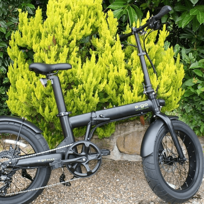 E-Go Max+ Electric Folding Bike w/Rear Racks Bundle 250W SKU EGO-3