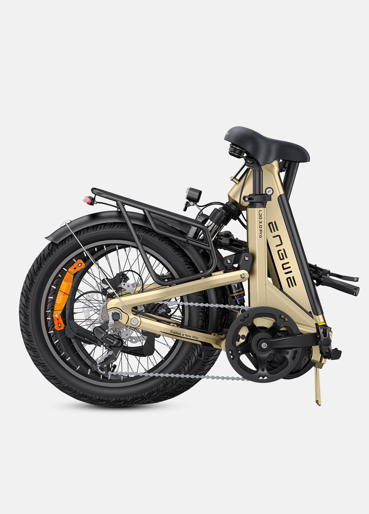 Engwe L20 3.0 Pro Mid-drive Motor Full Suspension Compact E-bike SKU UKL2030PROBK