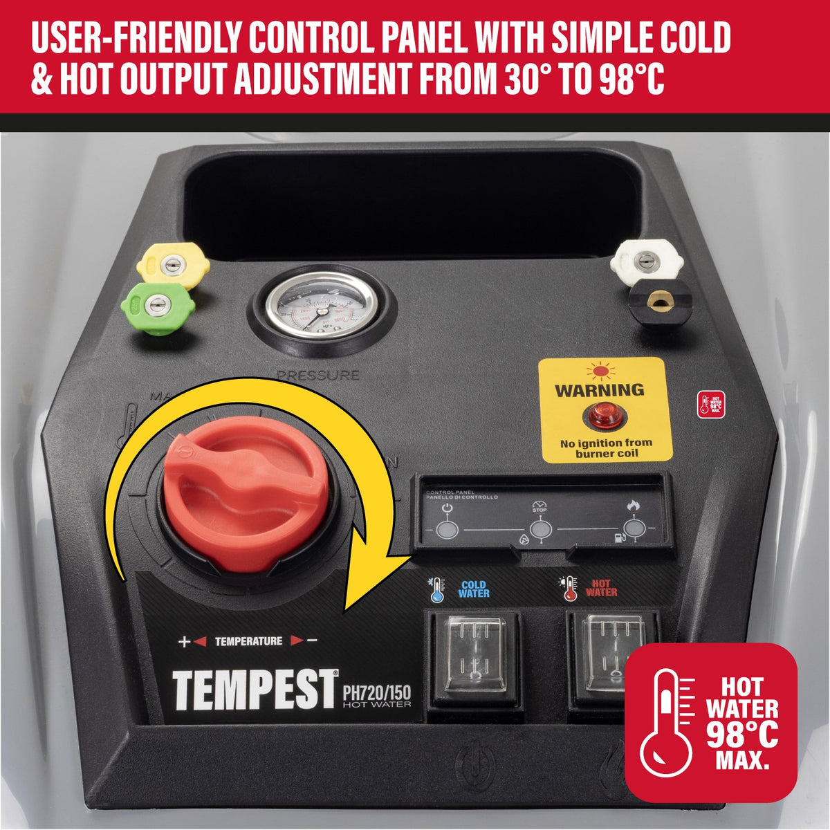 SIP TEMPEST® PH720/150 Hot Water Electric Pressure Washer view 2