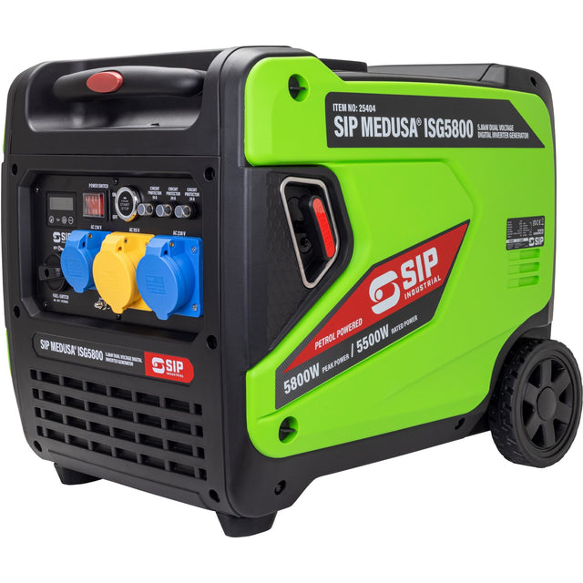 SIP MEDUSA® ISG5800 5.8kW Dual Voltage Digital Inverter Generator
