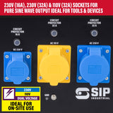 SIP MEDUSA® ISG8800 8.8kW Dual Voltage Digital Inverter Generator view 2