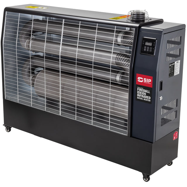 SIP FIREBALL® IDX100 29kW Industrial Diesel Infrared Heater with 3pc Flue Kit