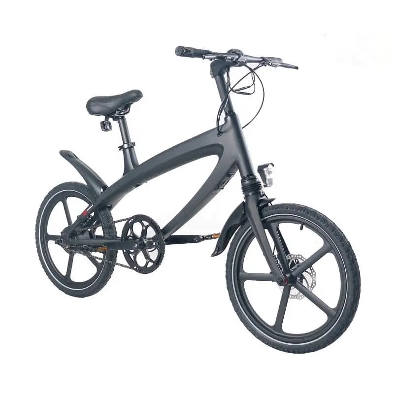 Cruzaa Electric Bike 240W City E-Bike Carbon Black Bluetooth Speakers SKU E-BYKE-BLACK