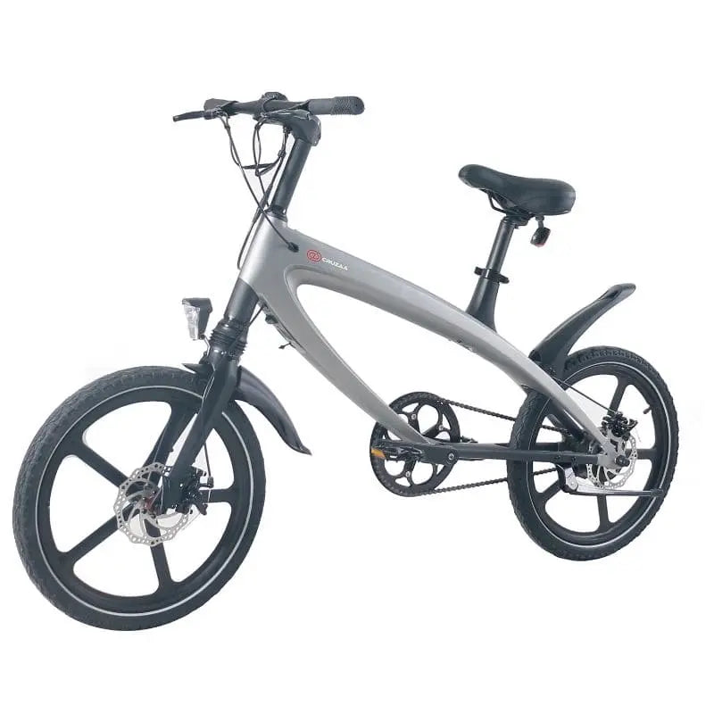 Cruzaa Electric Bike 240W City E-Bike Carbon Black Bluetooth Speakers SKU E-BYKE-BLACK