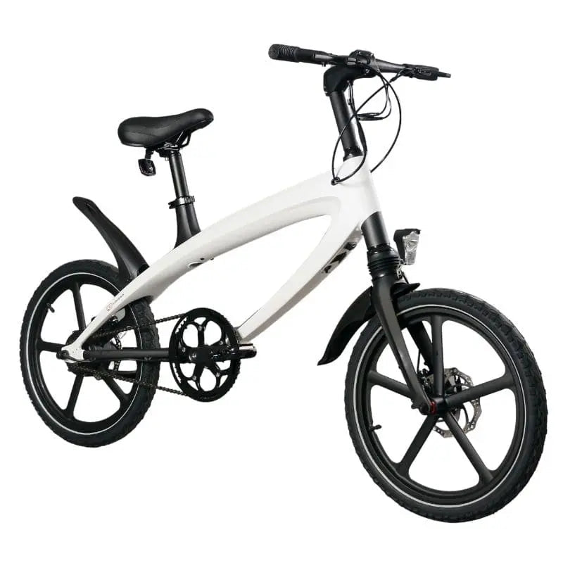 Cruzaa Electric Bike 240W City E-Bike Racing White Bluetooth Speakers SKU E-BYKE-WHITE