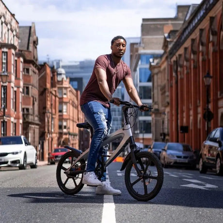 Cruzaa Electric Bike 240W City E-Bike Racing White Bluetooth Speakers SKU E-BYKE-WHITE