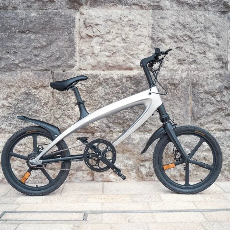 Cruzaa Electric Bike 240W City E-Bike Racing White Bluetooth Speakers SKU E-BYKE-WHITE