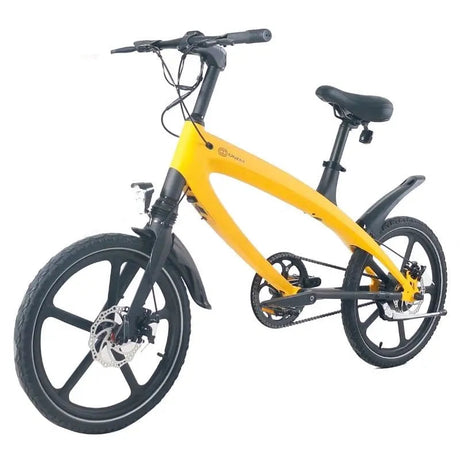 Cruzaa Electric Bike 240W City E-Bike Solarbeam Yellow Bluetooth Speakers SKU E-BYKE-YELLOW