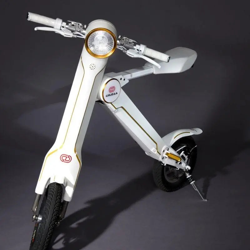 Cruzaa Scoota 250W Electric Scooter Racing White Bluetooth Speaker SKU SCOOTAW