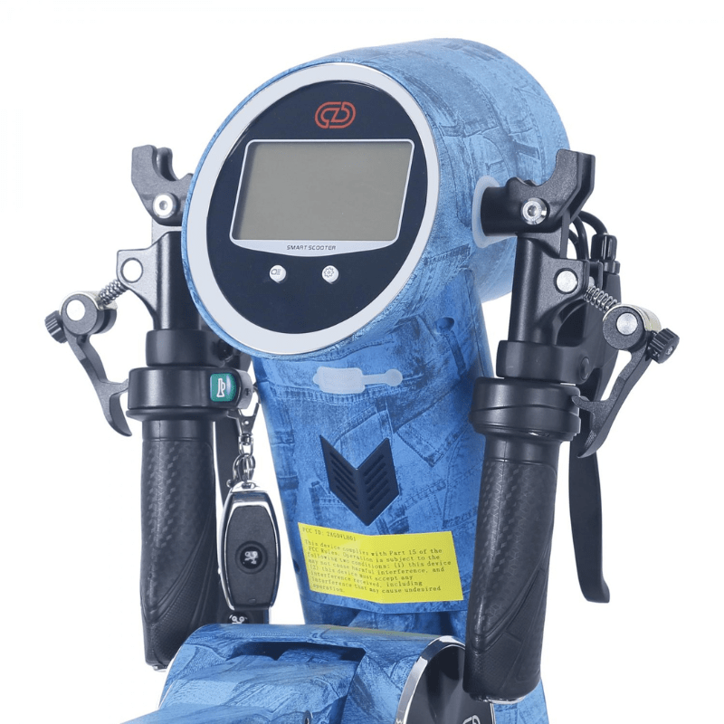 Cruzaa Limited Edition 350W E-Scooter Pro w/ Built-in Speakers, Bluetooth SKU CruzaaLEDenim