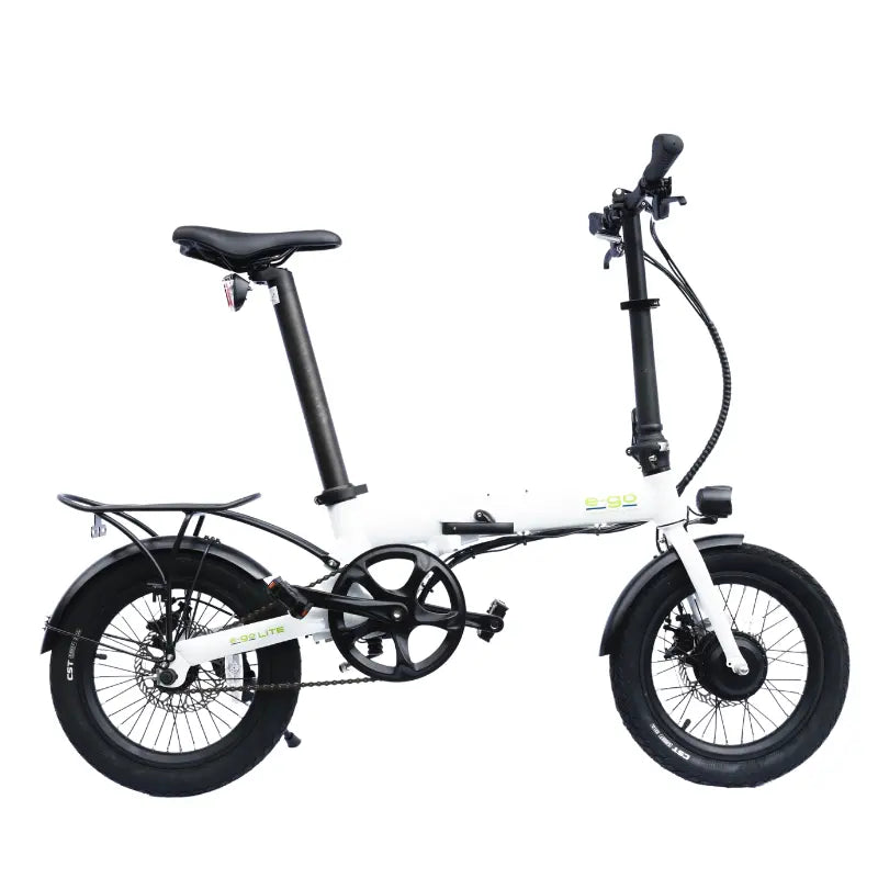 E-GO Bike Lite Folding 250W Electric Bike w/ Rear Rack SKU E-LFRR