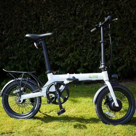 E-GO Bike Lite Folding 250W Electric Bike w/ Rear Rack SKU E-LFRR