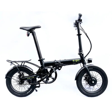 E-GO Bike Lite Folding 250W Electric Bike w/ Rear Rack SKU E-LFRR