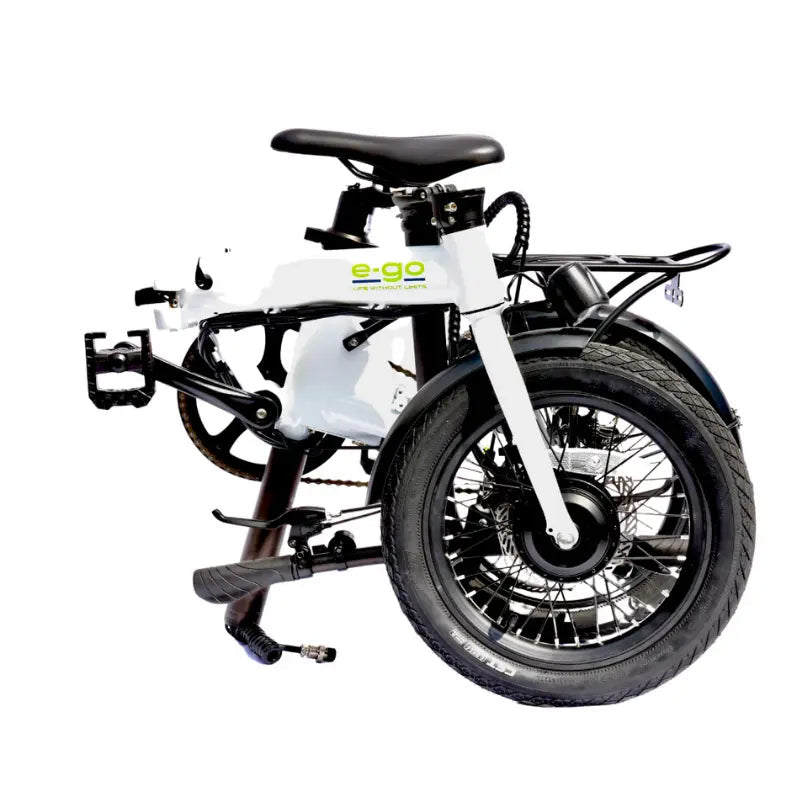 E-GO Bike Lite Folding 250W Electric Bike w/ Rear Rack SKU E-LFRR