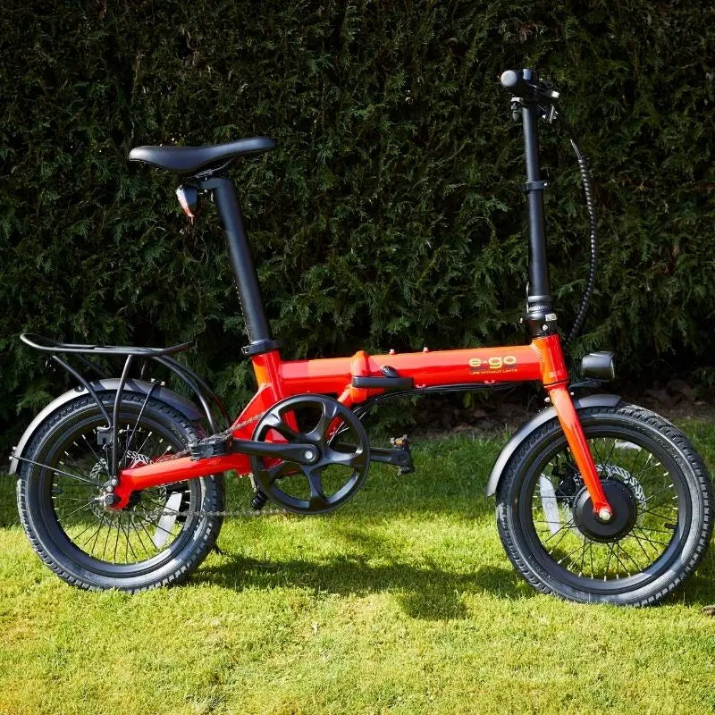 E-GO Bike MAX Folding Electric Bike w/ Rear Rack SKU E-MFRR
