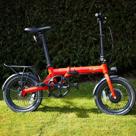 E-GO Bike MAX Folding Electric Bike w/ Rear Rack SKU E-MFRR