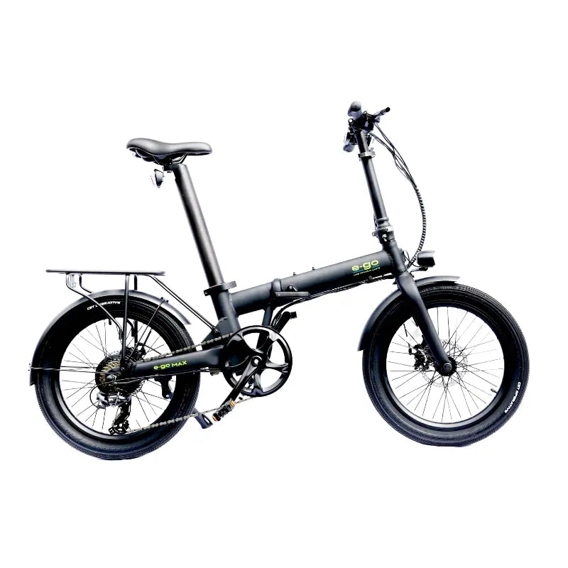 E-GO Bike MAX Folding Electric Bike w/ Rear Rack SKU E-MFRR